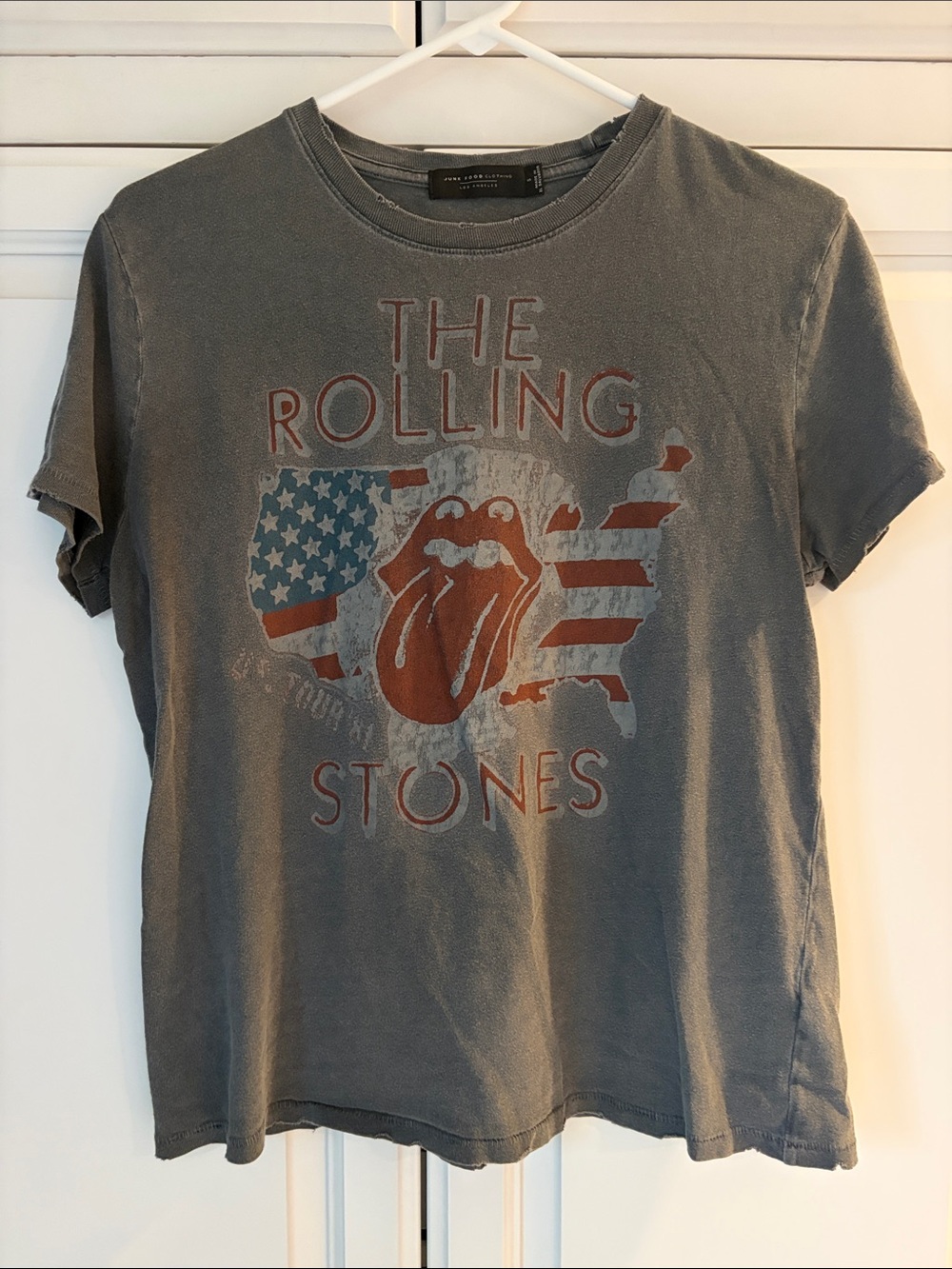 Junk Food Clothing- The Rolling Stones Gray Tee